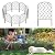 Skcoipsra Decorative Garden Fence 10 Pack, 22in(H) x 10ft(L) Animal Barrier Fence, Rustproof Metal Fencing for Yard, Dog Rabbits Wire Section Garden Edging Border for Yard Patio Garden, Arched