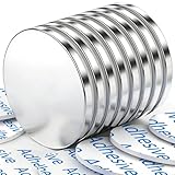 10 Stück 25 x 2 mm Neodym Magnet Extra Stark, Magnete für Magnettafel, Kühlschrankmagnete für Handwerk, Zuhause, Büro, Klassenzimmer, Eisenwerkzeuge