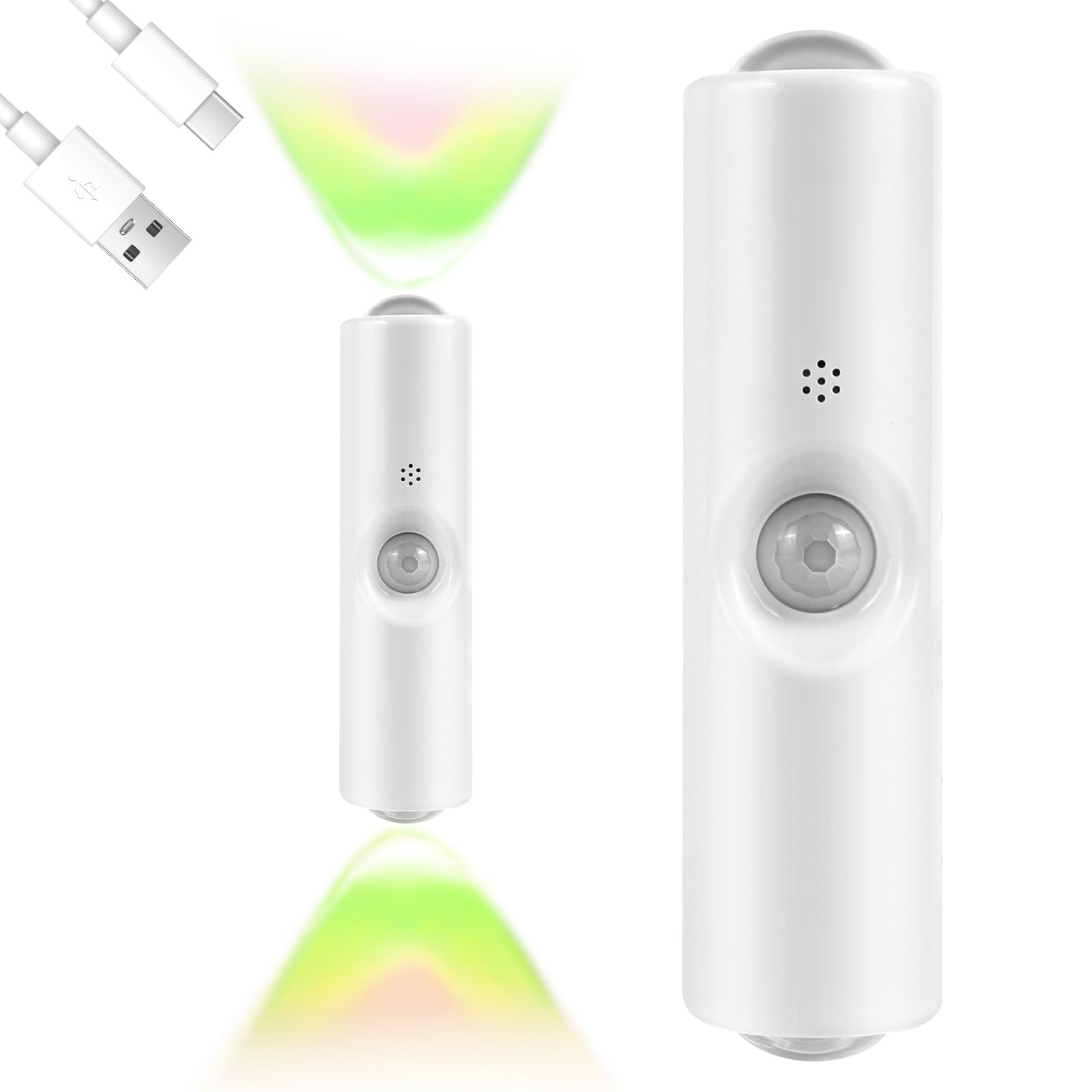 OSDUE Motion Sensor Light Indoor, Wall Lamp Battery Operated Rechargeable RGB Multi-Color Changing Smart Sconce Lights, Magnetic Stick Wall Lights for Bedroom Corridor Porch Bathroom Staircase, 1 Pack