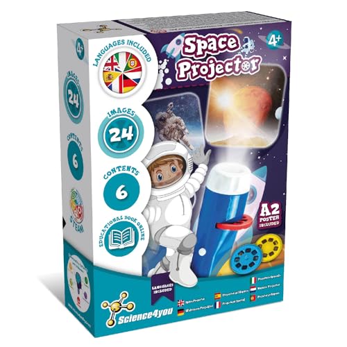 Science4you Proyector Espacial Infantil - Linterna infantil de