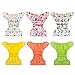 ALVABABY 6 Pack Cloth Diaper with 12 Inserts One Size Adjustable Washable Reusable Diaper Cover for Baby Girls and Boys