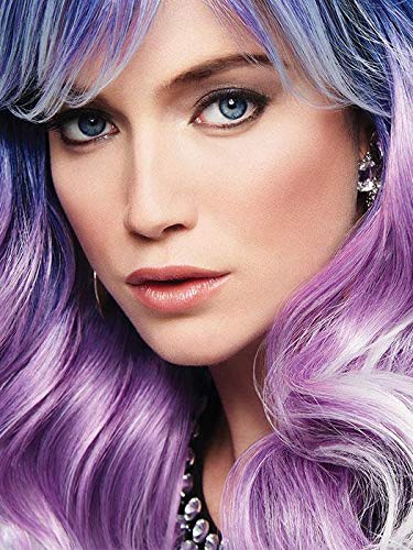 Arctic Melt Fantasy Wig - Hairdo 17.50" Long Rooted Waves Midnight Blue to Purple Tru2Life 100% Heat Friendly Synthetic Curl or Straighten Breathable Cap Womens Adventurous Night Club Peluca de Morado