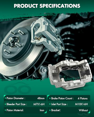 Image of SCITOO 196279 Front Left Side Disc Brake Caliper Compatible For Lexus For GX460 2010-2015,For Toyota For 4Runner 2010-2015,Replace 19-6279 1PC