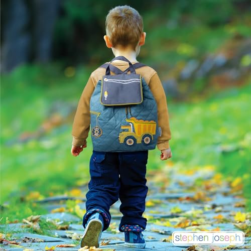 Stephen Joseph Kids' Unisex Toddler Back to School, Quilted Backpack, Camo, One Size2