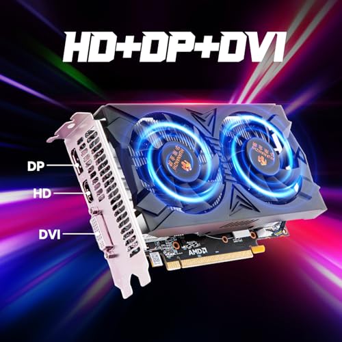 Image of RX 580 8G 2048SP Graphics Card - AMD Radeon RX580 AMD GPU, 8GB GDDR5, 256 Bit, PCI Express 3.0, Dual Fan Cooling, HD /DP /DVI, for Gaming PC