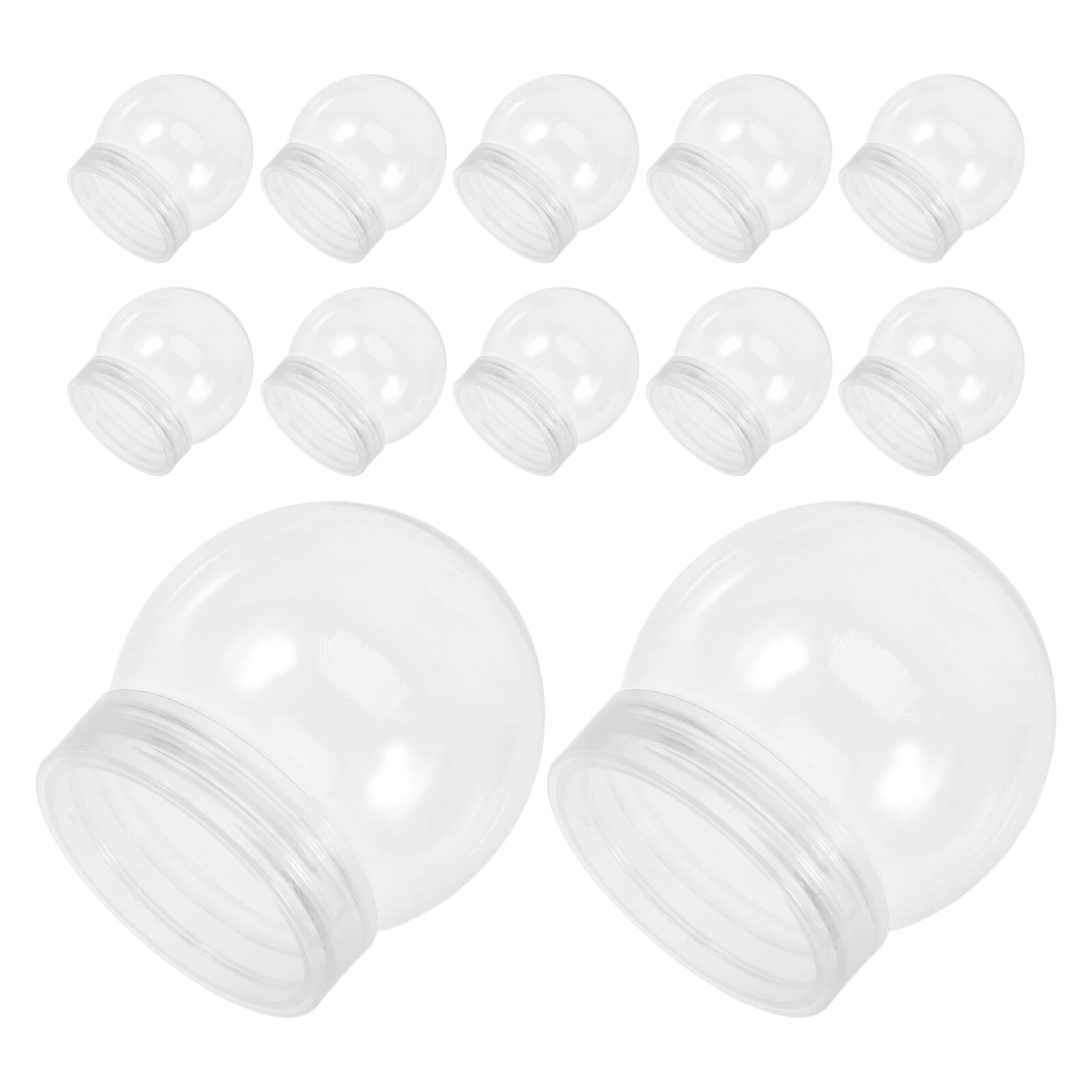 Boules à Neige Accessoires Pratiques et Compacts Lot de 24 150ml en Plastique Transparent pour Décoration de pour Créations