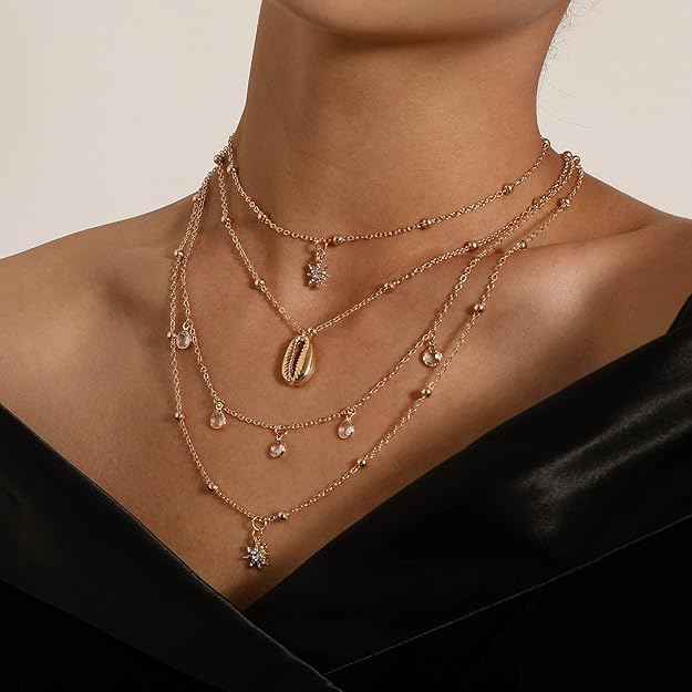 Image of Fashion Jewellery Elegant Wear Chain Pendant Necklace, Stylish Design