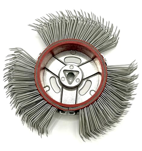 Image of 10PCS,Abrasive Wire Wheel Belt, Bristle Blasting Wheels for Surface Blaster | 0.7mm Carbon Spring Steel, Metal Blaster Wheels, 23mm Coarse Wire Wheel