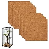 Laoha 10-Pack Reptile Carpet Liners, 12 x 12 Inch Natural Coconut Fiber Mats for Reptile Tanks, Terrariums– Substrate Bedding for Bearded Dragons, Tortoises, Lizards, Snakes, Turtles & Leopard Geckos