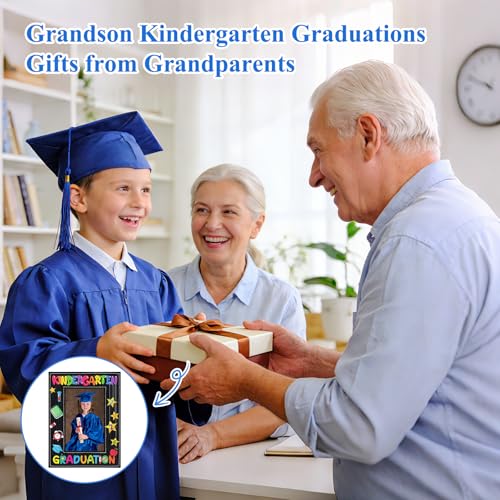 Image of FLYAB Kindergarten Graduation Picture Frame - 2026 Preschool Graduation Gift 4 x 6 Photo Frame My First Graduation Picture Frame Congratulation Kindergarten for Kids Girls Boys