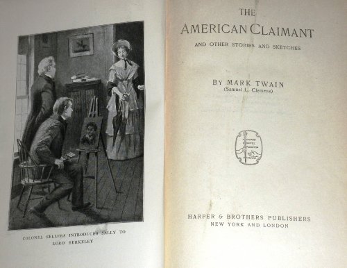 The American Claimant and Other Stories and Ske... B000NM0YYM Book Cover