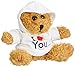 Unbekannt Sunny Toys 32923 Oso de Peluche I Love You, Color marrón y Blanco
