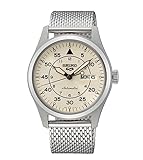 SEIKO(セイコー) SEIKO5 スポーツ メカニカル 流通限定モデル SRPH21K1 (国内品番：SRPH21KC) メッシュバンド アイボリー シルバー 自動巻き 手巻き Field Suits Style [並行輸入品]