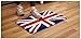 Luxbon Soft Microfiber Non-slip Water-absorbing British Flag England Flag the Union Jack Doormats Entrance Welcome Mat Floor Bathroom Kitchen Indoor Outdoor Home Decodative Rug Mats Carpet-23.6x35.4