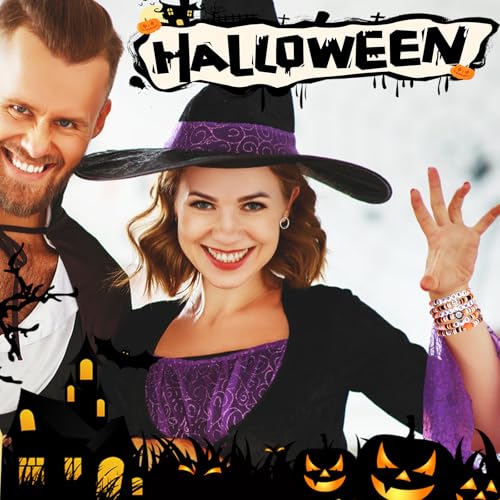 Image of Halloween Bracelet, Adjustable Halloween Jewelry for Women Man with Charms Ghost Spider