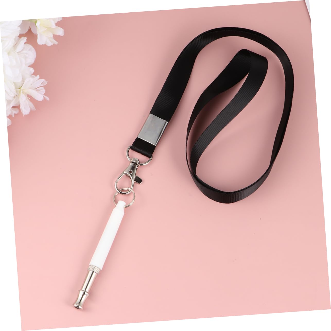 FOMIYES 2sets Sound Dog Training Whistle Clicker Whistle Lanyard Stop Barking Device 2pcs*2