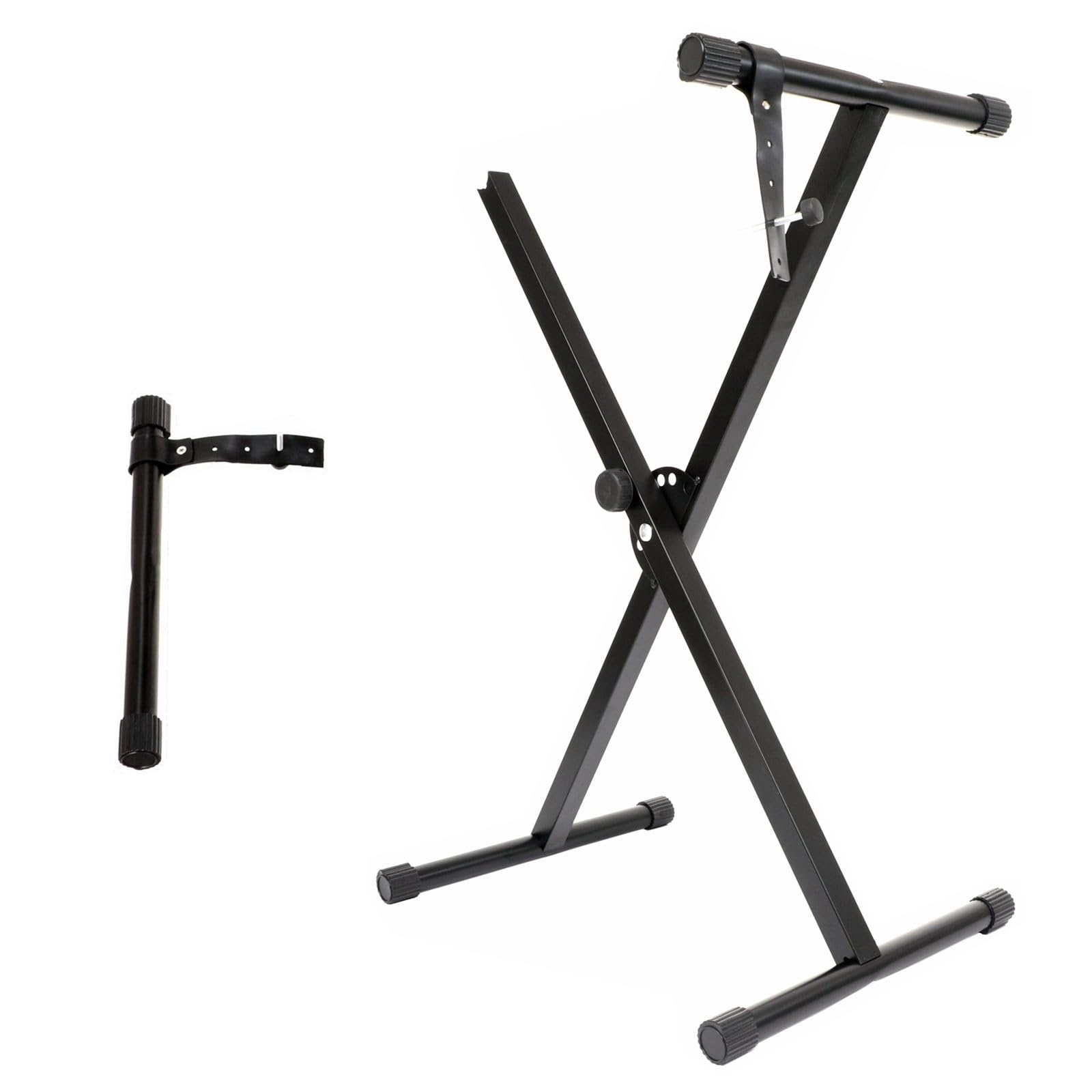 Supporto per tastiera con 7 altezza regolabile Supporto per tastiera Single-X Supporto per pianoforte elettrico Supporto per pianoforte digitale Facile da trasportare Smontare e rimontare il