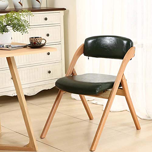 Zhangmeiren Chair Stool Seat Ladder Table Foldable Wooden Backrest Solid Wood Padding (Color : #5)