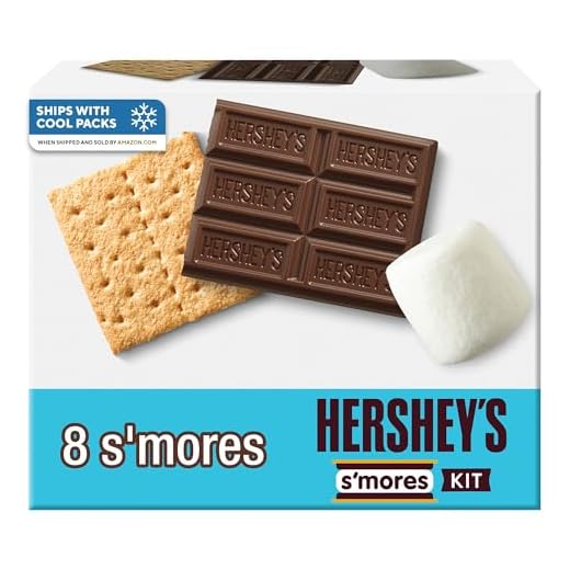 19+ Unique Fall Birthday Party Ideas for an Unforgettable Celebration 5 HERSHEY'S S'mores Kit Box with Graham Crackers, Chocolate & Marshmallows, 14 oz, Makes 8 S'mores