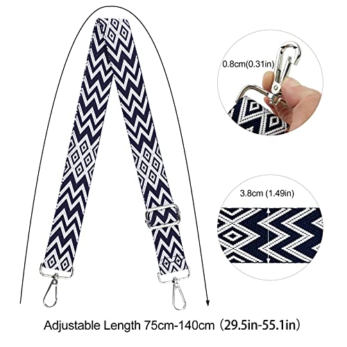 Image of Eslcorri Purse Strap, 57 Inch Wide Shoulder Strap Adjustable Replacement Belt Thick Universal Strap for Crossbody Handbag Luggage Cell Phone Purses Bag