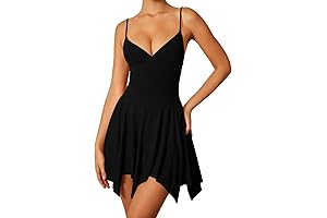 Women's Sexy V Neck Sleeveless Spaghetti Strap Mini Club Party Slip Dress