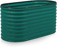 Vista 23 de Plant & Plot Camas de jardín elevadas galvanizadas para exteriores/ Jardinera elevada de 4 x 2 x 2 pies para jardinería, verduras, flores, caja