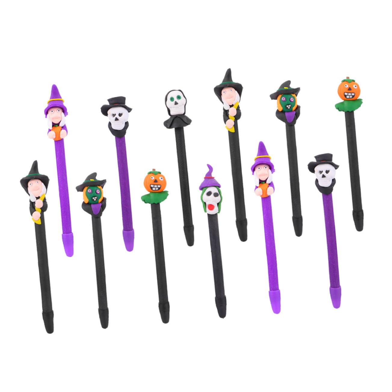 3 Juegos Kit De Bolígrafos De Halloween Rotuladores Fluorescentes Marcadores Adhesivos Gel Decoración De Halloween Bolígrafos Para Estudiantes Para 12 Uds * 3