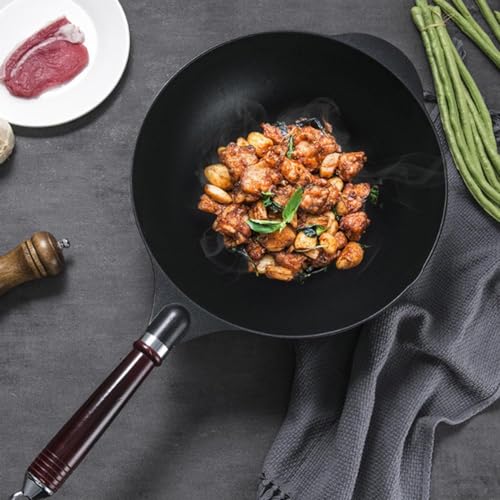 Wok antiadherente de aluminio con tapa 13.4 pulgadas miniatura 3