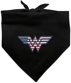 Wonder Woman USA American Flag Logo Dog Pet Bandana
