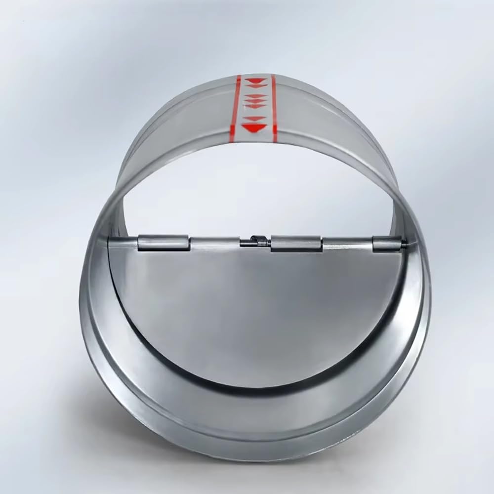 Compuerta circular galvanizada antirretorno (80-300 mm): válvula de retención hermética for sistemas de climatización y extracción.(Diameter 250mm)