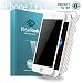 Klearlook [Privacy Series] Anti-Spy Filter Featured Front 9H Tempered Glass Screen Protector and Back Carbon Fiber Flim for Apple iPhone 7 Plus, White Frame (1+1 Pack)