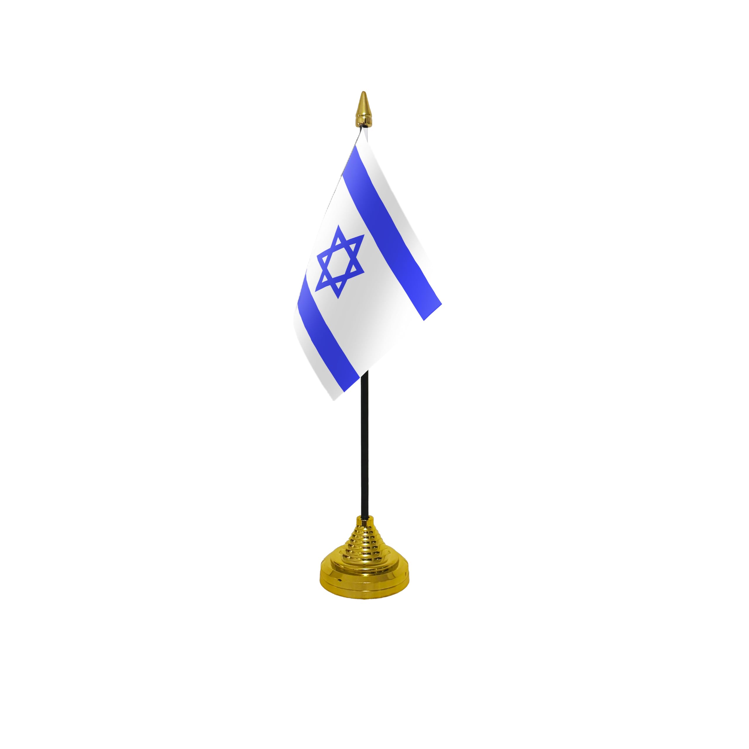 Flagtex Israel Small Table Flag With Gold Base — image 1