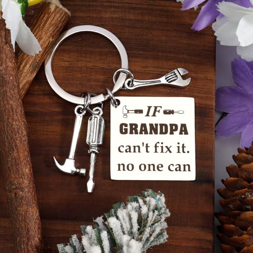 Grandpa Gifts Fathers Day Christmas Grandparents Day Birthday Stocking Stuffers Keychain - Image 3
