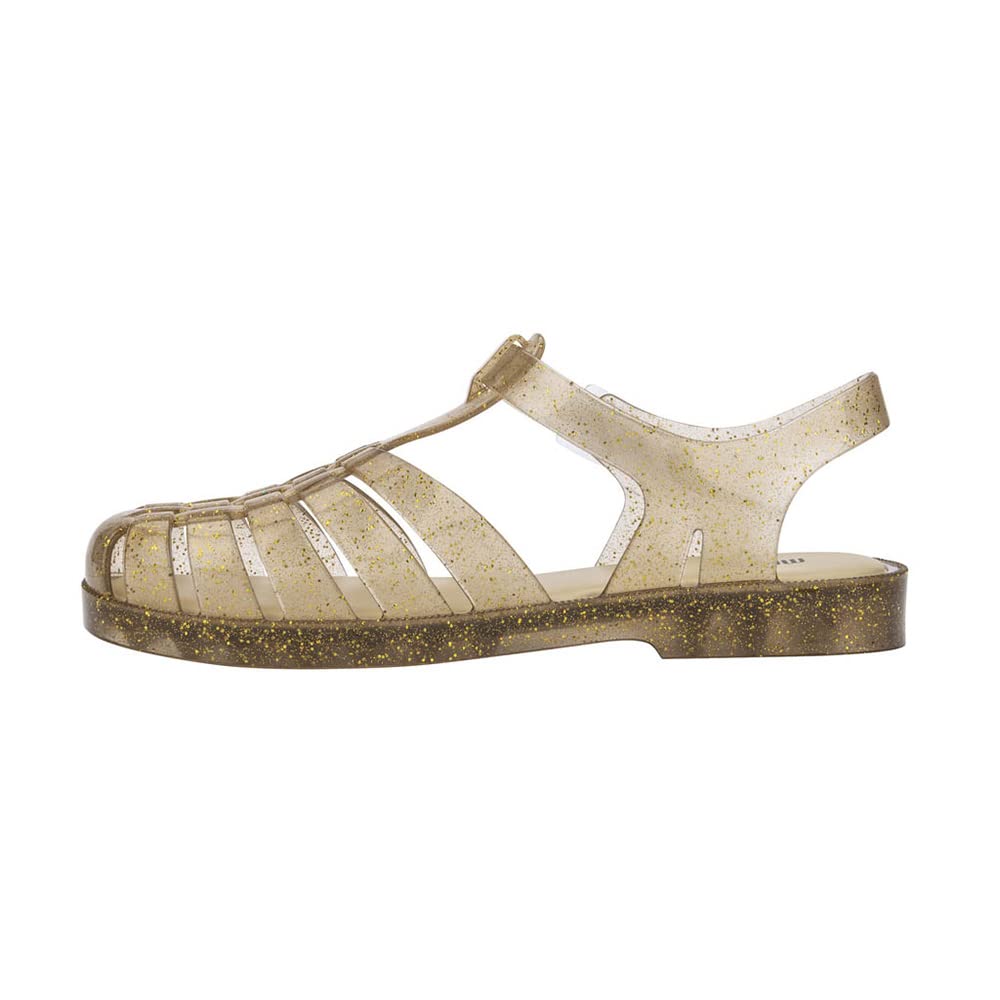 MelissaWomens Possession Shiny Flats Sandals Gold