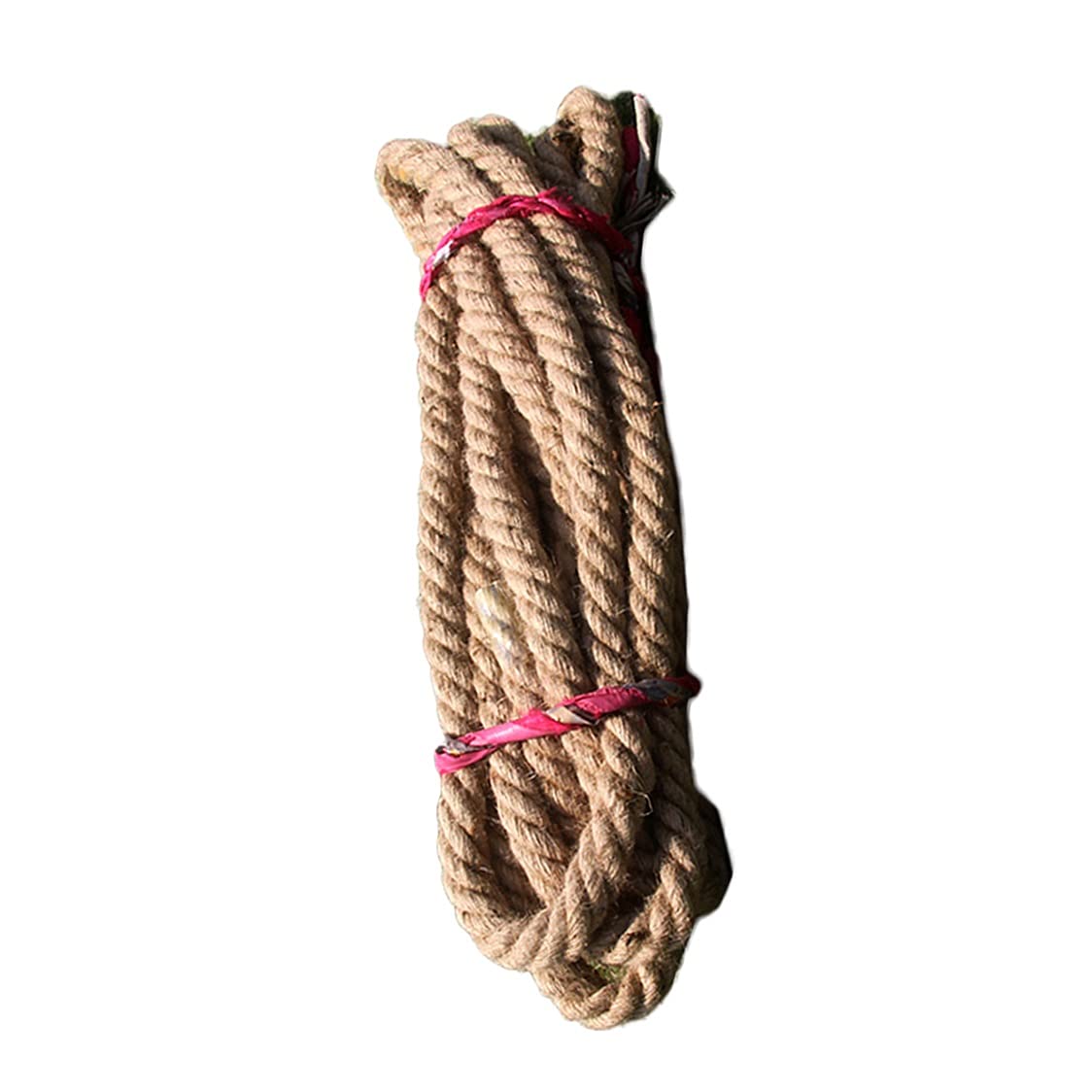 Spago di iuta da 10 mm, corda di canapa intrecciata, spago di iuta, corda per lavori artigianali, corda di canapa naturale intrecciata resistente per giardinaggio, impacchettare, decorare la casa, ama