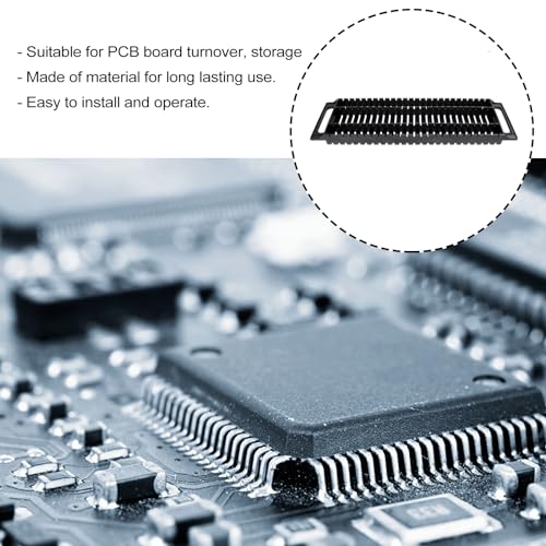 Image of VILLCASE Dual-Ear Anti-Static Bar Frame 25-Slot PCB Rack Circuit Board Storage Stand Set of 2 ESD Static-Resistant Frames 18.30X5.70X3.14 Inches for Electronic Assembly