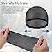120 Pcs Wig Cap Non Slip, Stretchy Nylon Stocking Wig Application Caps for Women and Men, Cosplay & Daily Use Lightweight, Breathable (Black)