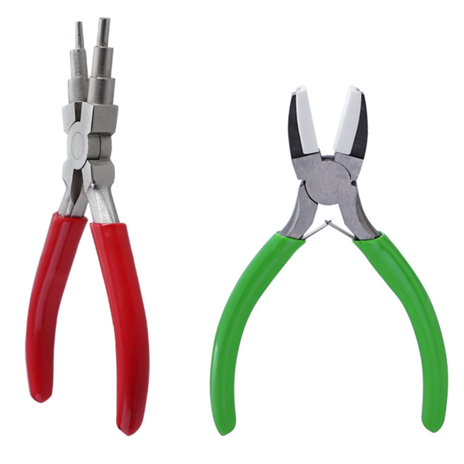 Pliers Kit,Hand Crimping Winding Tools, Diagonal Flat Nosed Jewelry Pliers for Jewelry Making, Wire Processing, Bead Making(A)