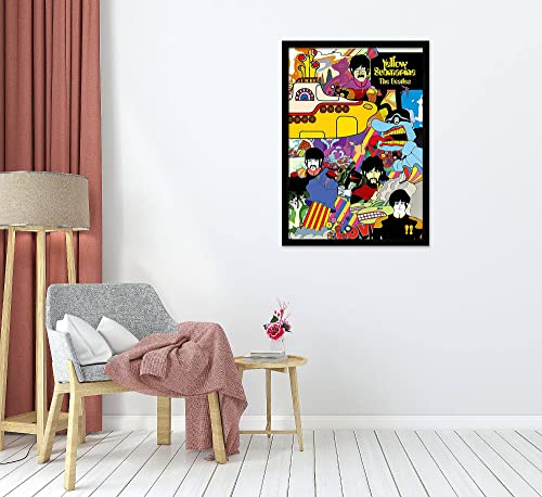 L’affiche du sous-marin jaune des Beatles | Imprimé sous-marin jaune | Impression encadrée ou non encadrée | A3 (42.0×29… - Les Beatles, Paul McCartney, John Lennon, RIngo Starr, George Harrison L'affiche du sous-marin jaune des Beatles | Imprimé sous-marin jaune | Impression encadrée ou non encadrée | A3 (42.0x29… – Image 5