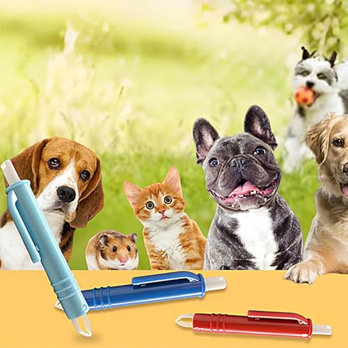 Zecken-Entferner, 3 Zangen für Zecken Katzen – tragbares Accessoire zur Fellpflege von Welpen und Katzen für den Hausgebrauch