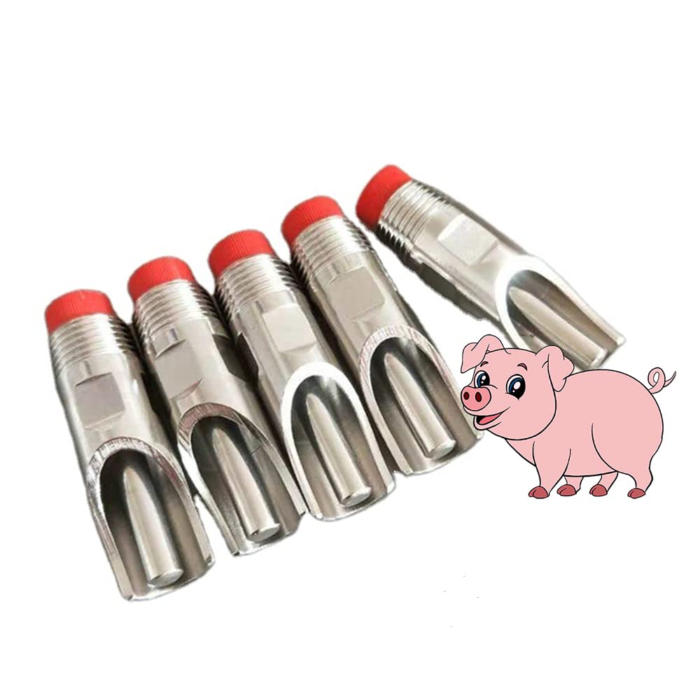 1/2 INCH Stainless Steel Pig Automatic Water Nipple Set of 5