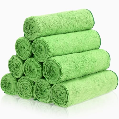 Image of Shimeyao 40 Pack Bleach Proof Towels Microfiber Absorbent Resistant Hair Hand Towels Bulk Quick Dry for Barber Gym Bath Spa Shaving (Sage Green,16 x 29 Inch)