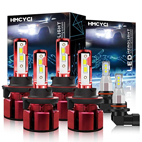 Fit For Ford F250 F350 F450 2005-2019 9008 High Beam and Low Beam LED Headlight Bulbs Combo, 9145/9140 Fog Light ,24000 Lumens Super Bright LED Headlight Conversion Kits 6000K Cool White, Pack of 6