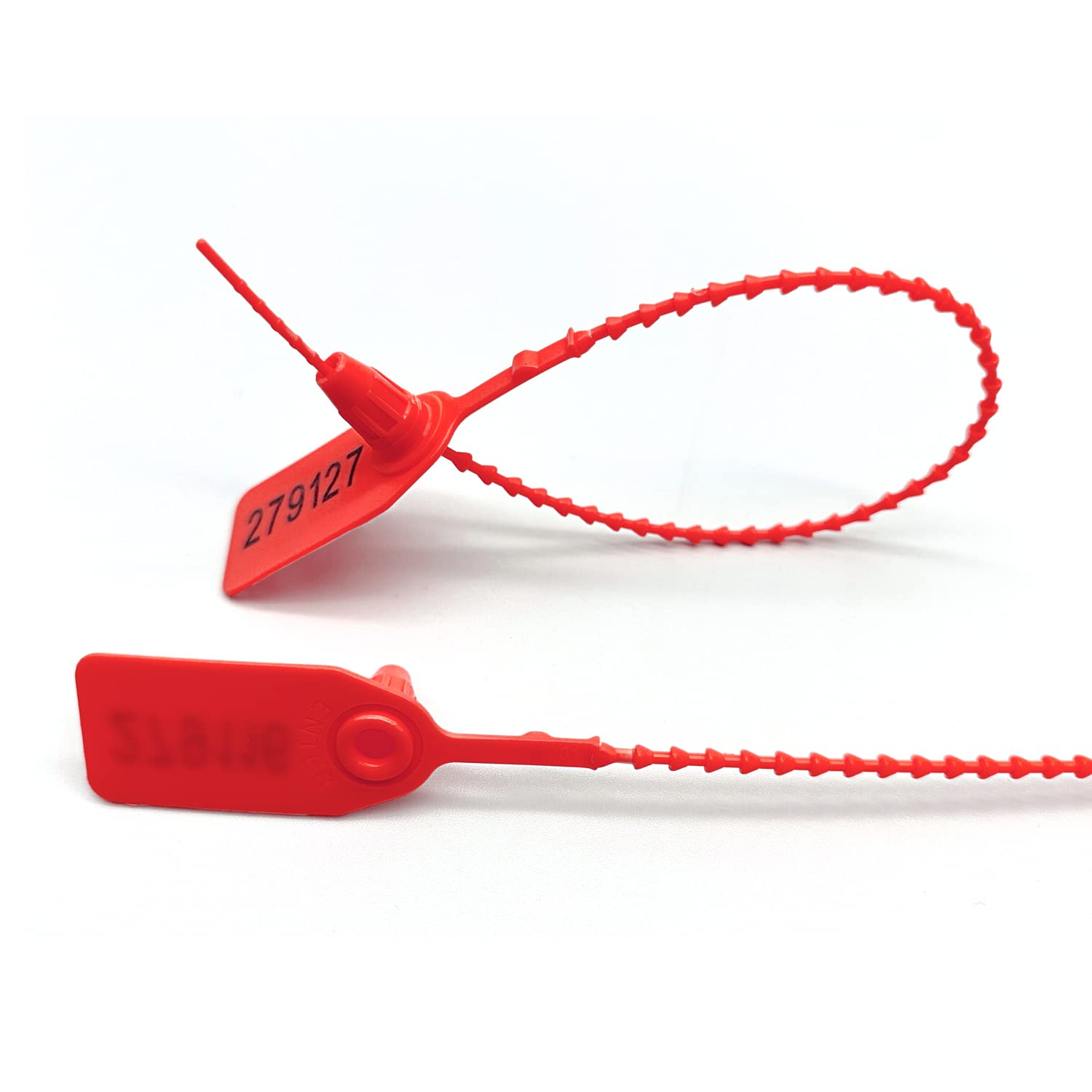 Tag Tamper Seals Plastic Security Seals 100PCS Serial Numbered Tamper Proof Seals Self Locking Fire Extinguisher Tag Disposable Luggage Tags Pull Tight Tamper Ties I3127332016 Self-locking Security Tags - View #11