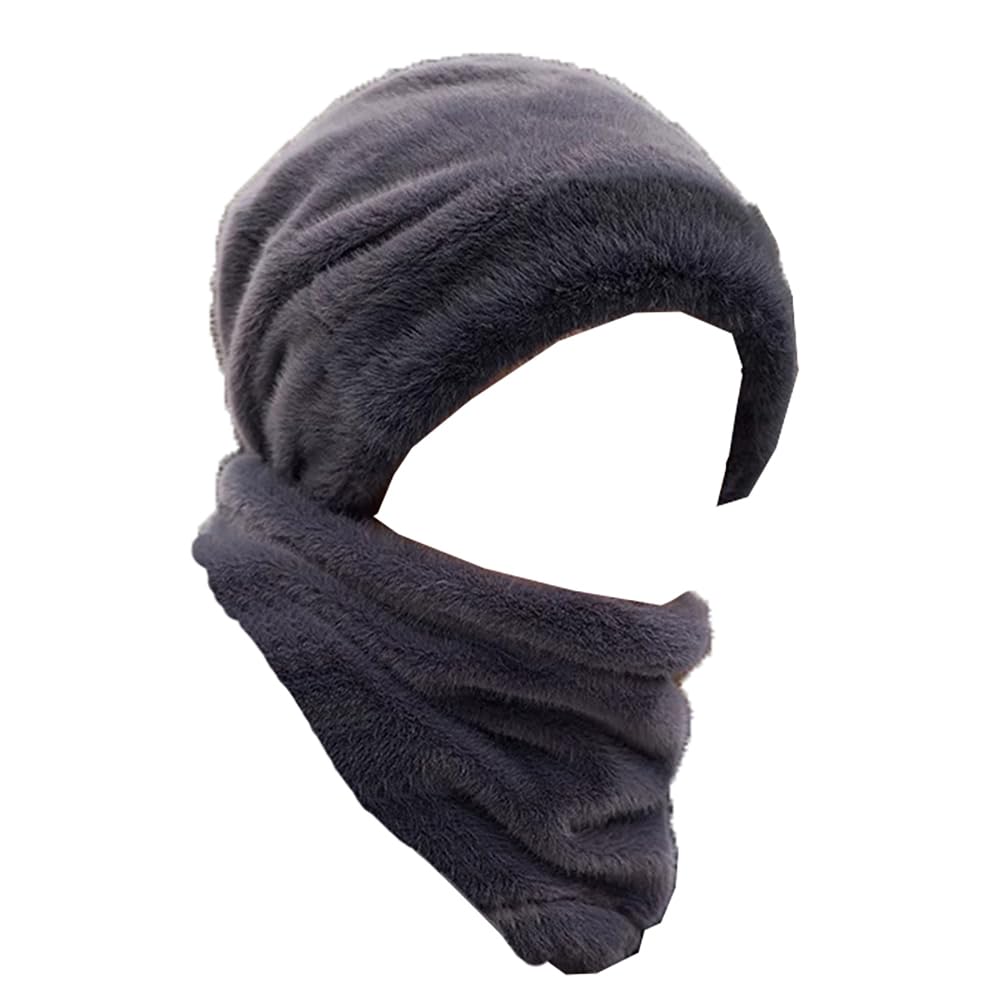 Winter Sturmhaube 2 Stück Winter Fleece Gefütterte Mütze und Halswärmer Set Thermo Winddichte Fleece Gesichtsmaske für Radfahren Motorräder Wandern Laufen Winter Sport und Outdoor Unisex