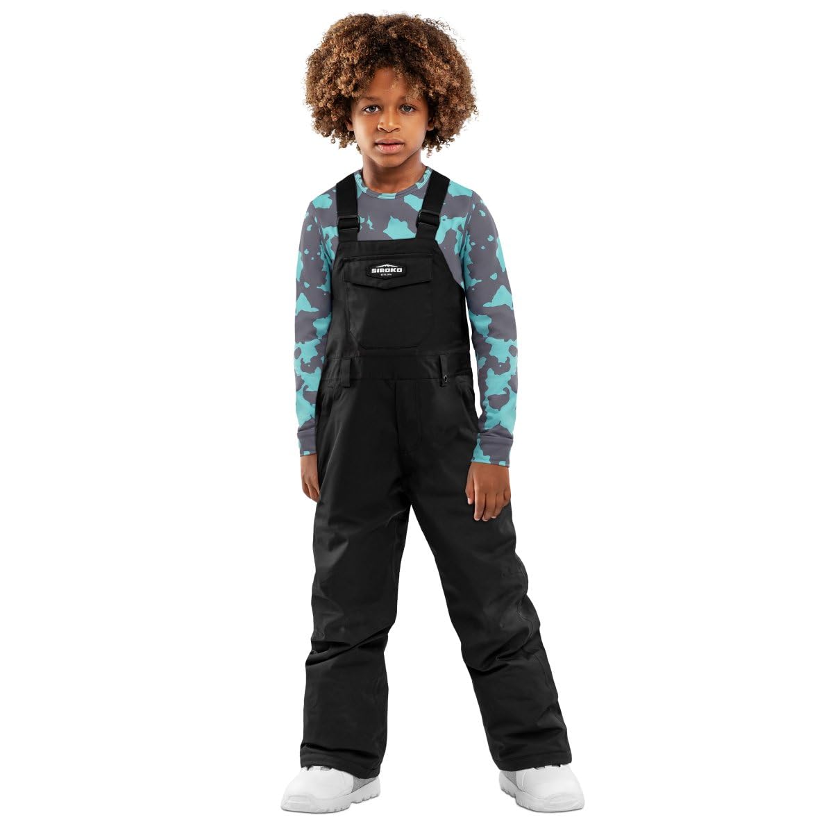 SIROKO Peto Snowboard niño esquí y Nieve KB1 Fierce Negro
