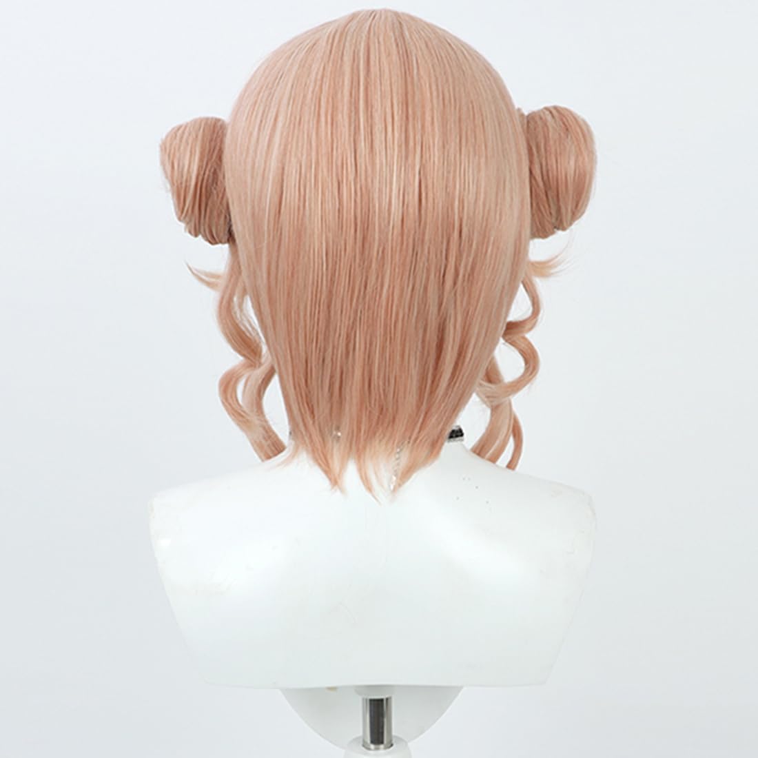 Amazon.co.jp: LAOBAO コスプレ ウィッグ 鏑木ろこ お団子 カール