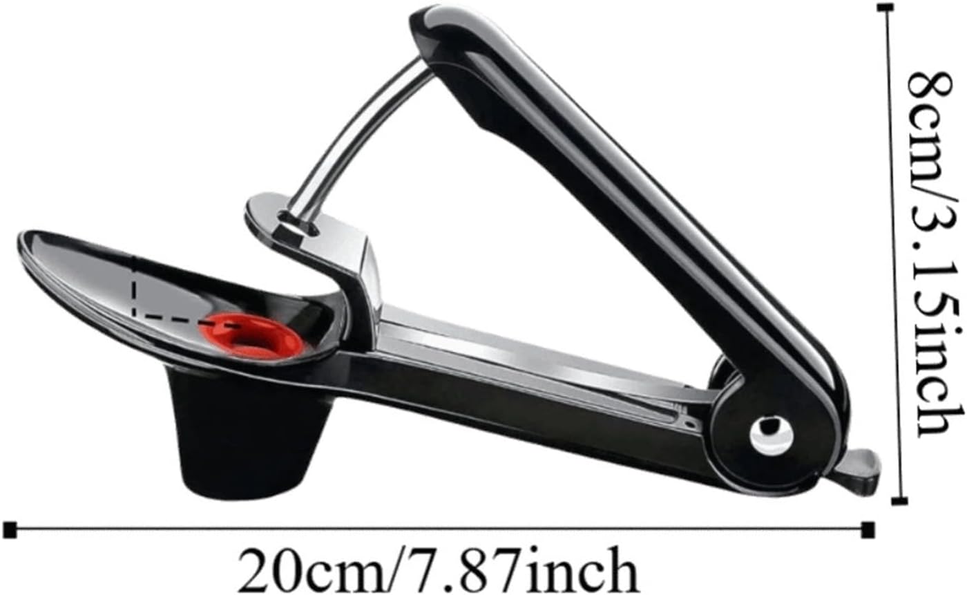 Portable Cherry Pitter Tool Stainless Steel One Click Operation Olive Cooking Preparation(Black)