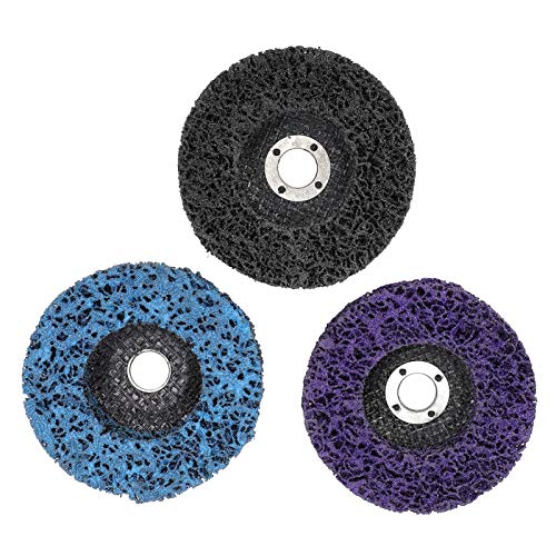 Yuecoom 3Pcs Polishing Disc, Buffing Disc, Polishing Wheel, Resin Polishing Disc for Paint, Metal, Stainless Steel(Elastic Resin)