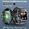 Smart Watch for Men Answer/Make Calls, 2.02" Touch Screen Smart Watches with Step Counter, Heart Rate Sleep Monitor, 100+ Sport Modes, Fitness Tracker, 1ATM Waterproof Smartwatch for Android iOS #4